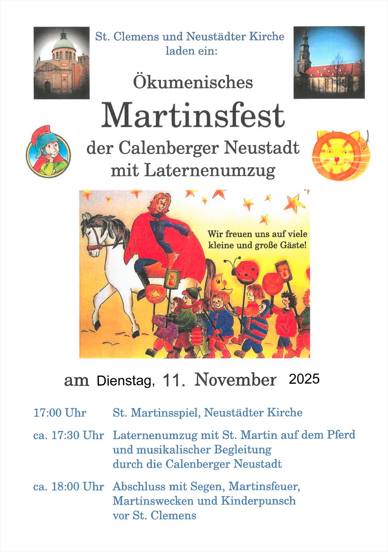 Plakat zum Martinsfest am 11. November 2025 Plakat zum Martinsfest am 11. November 2025