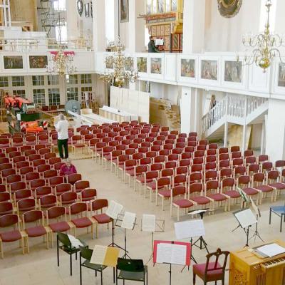 Einbau der Barockorgel 7. April 2019